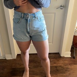 Stradivarius Jean Shorts